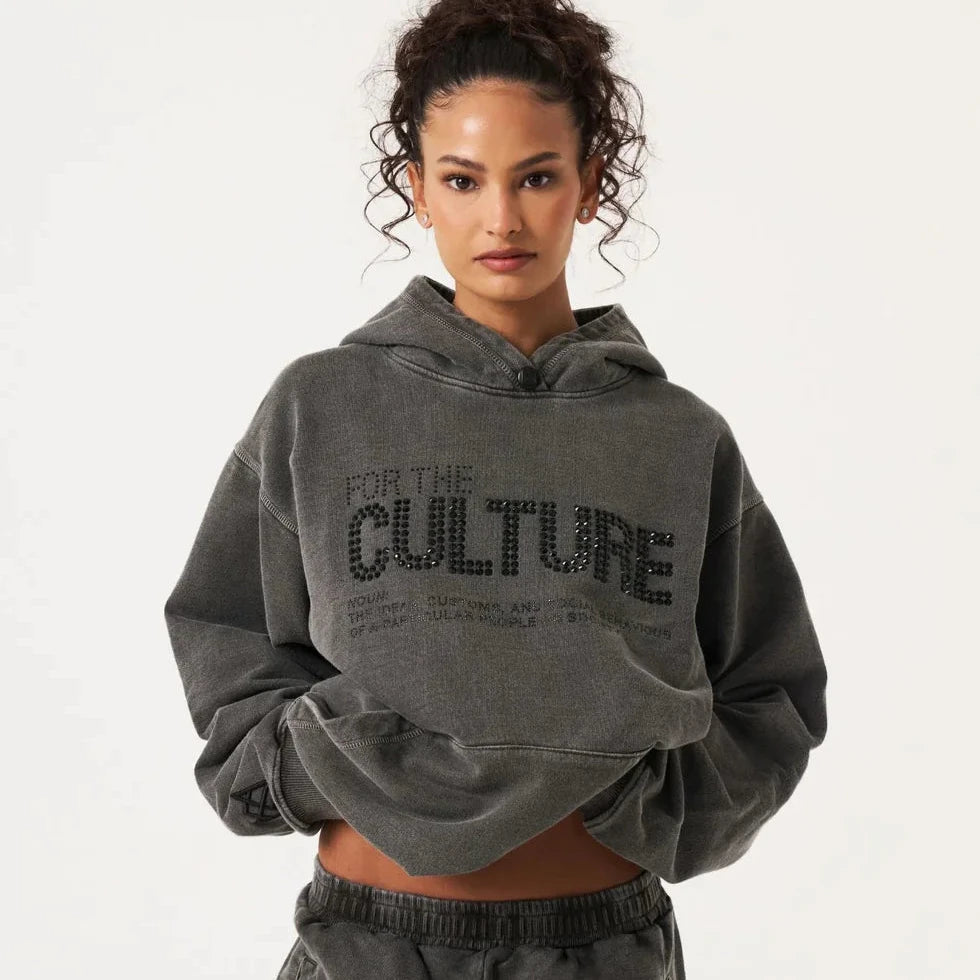 "FOR THE CULTURE" Handmade Weighted Hoodie