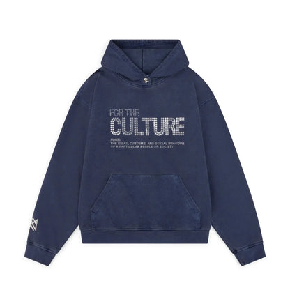 "FOR THE CULTURE" Handmade Weighted Hoodie